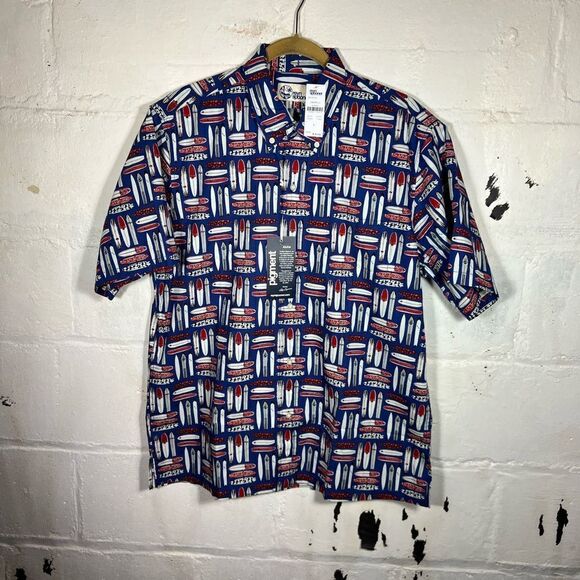 Reyn Spooner - Longboard Lil, Classic Hawaiian Print Match Pocket Casual Shirt